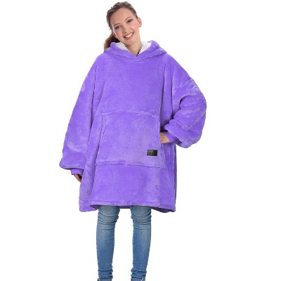 Catalonia Wearable Hoodie Blanket Sweatshirt, Oversized Comfortable Hooded Pullover Jacket for 7-16 yr Teens Youth Kids, Gift Idea