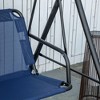 Okak 3-Person Porch Swing with Stand & Adjustable Canopy, Swing Chair with Armrests and Steel Frame, Outdoor Swing for Garden, Patio - 2 of 4