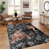 Tiger Rugs: Washable Non-Slip Botanical Animal Print Carpet, Soft Stain Resistant Area Rugs for Living Room, Bedroom, Home, Office - 2 of 2