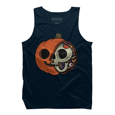 Men's Design By Humans Halloween Anatomy By ppmid Tank Top