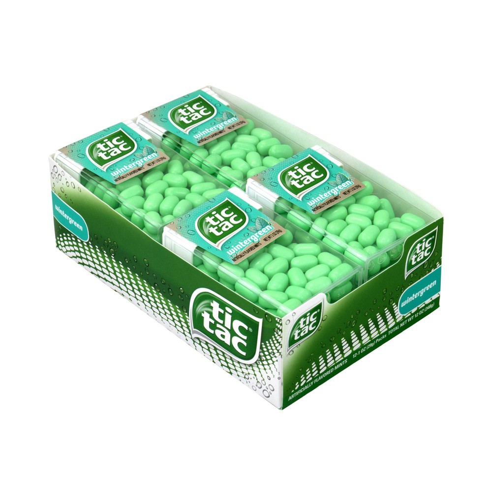 Tic Tac Wintergreen Singles - 12oz/12ct