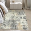 Lahome Modern Abstract Washable Area Rug-Soft Carpet for Living Room, Bedroom, or Office - 3 of 4