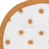 Sweet Jojo Designs Boy or Girl Gender Neutral Unisex Baby Tummy Time Playmat Boho Sun White and Orange - 3 of 4