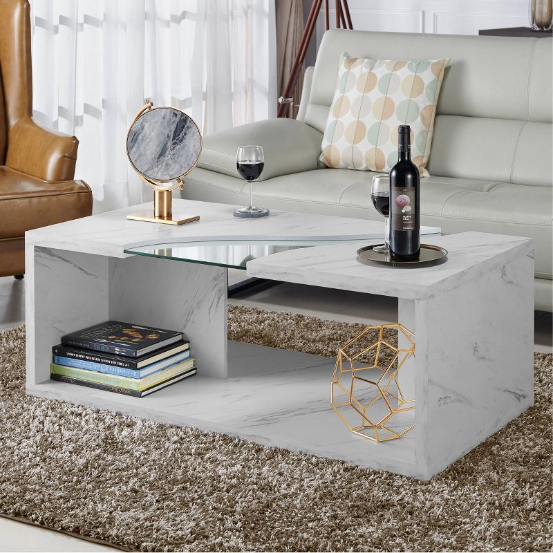 Gustave Coffee Table Winter White/Gray - HOMES: Inside + Out, 3 of 10