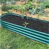 Anybear 12x2ft Green Oval Metal Raised Garden Bed w/ Gopher Mesh - 2 of 4