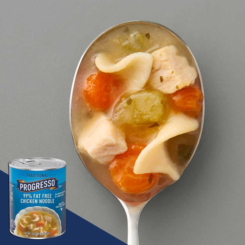 Progresso Traditional 99% Fat Free Chicken Noodle Soup - 19oz, 4 of 10