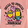 Girls' - Despicable Me Minions - Dress To Impress Yourself Fitted Short Sleeve Graphic T-Shirt - 2 of 4