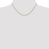 Black Bow Jewelry 1mm 14k Yellow Gold Diamond Cut Solid Spiga Chain Necklace - 2 of 4