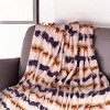HomeRoots 50" X 60" Ivory Blue and Yellow Woven Cotton Striped Throw Blanket with Tassels and Fringe - 2 of 4