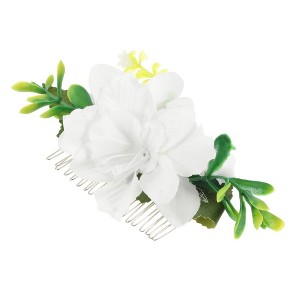 Unique Bargains Women's Styling Simulated Flowers Hair Clip Comb 1 Pc - 1 of 4