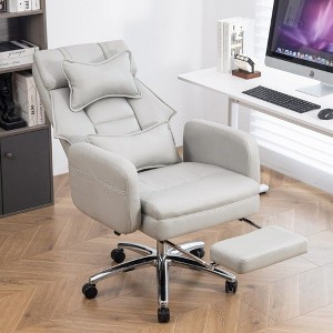 NicBex Adjustable Office Chair with Wheels,Modern Ergonomic Computer Chair with High Back,Swivel Leather Desk Chair for Adult,Student - 1 of 4