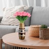 Unique Bargains PU Real Touch Artificial Flowers with Stems 24 Pcs - 4 of 4