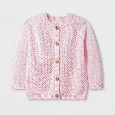 Baby Girls' Solid Sweater - Cloud 