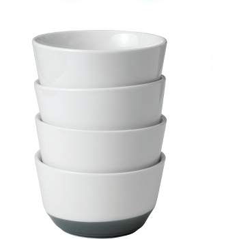 DOWAN Ceramic Soup Bowls For Kitchen Set of 6,20OZ White Large Cereal Bowls