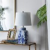 KTMBDW Chinoiserie Classic LED Table Lamp, Ceramic Vase Bedside Lamp for Bedroom, Living Room, Office, Blue & White - 2 of 4