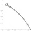 Black Bow Jewelry Sterling Silver Polished 2.6mm Beaded Cable Chain Anklet, 9-10 Inch - 2 of 4