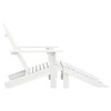 Garden Chair White Hardwood Standard Durable Garden Chair vidaXL - 3 of 4