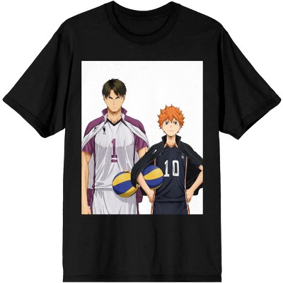 Haikyu Anime Shōyō Hinata, Karasuno Team, Fukurōdani Team, & Nekoma Team  Men's Charcoal Heather Tee : Target