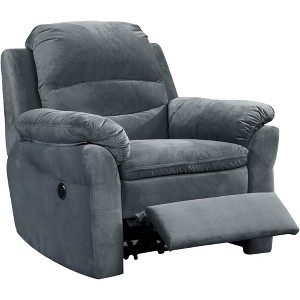 Electric Recliner Chair with USB Port and Gentle Lumbar Massage, Tawny Brown, Ideal for Living Rooms, Home Theaters, or Bedrooms - 1 of 4