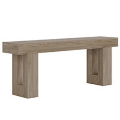 GlasFlength Console Tables Extra Long Farmhouse Style Sofa Table with Rustic Wood Finish for Living Room Entryway, Gray, 62.99"*13.78"*33.46"