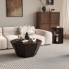 KWPZQEB 31.5 "Coffee Tables, Octagonal Coffee Table Modern Wooden Side Tables for Living Room Bedroom - 2 of 4