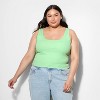 Women's Slim Fit Scoopneck Tank Top - Wild Fable™ - 2 of 4