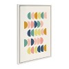 Kate and Laurel Sylvie Abstract Shapes Framed Canvas Set by Apricot and Birch - 2 of 4