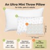 KeaBabies Mini Toddler Pillow with Pillowcase, 9x13 Small Pillow for Toddler, Soft Kids Pillow for Sleeping, Travel, Age 2-4 - 2 of 4