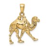 Black Bow Jewelry 14k Yellow Gold 3D Textured Camel Pendant - 3 of 4