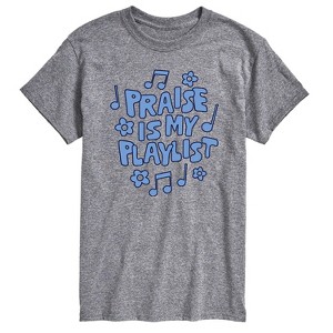 Men's - Instant Message - Praise Is My Playlist Short Sleeve Graphic T-Shirt - 1 of 4