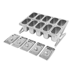 YIYIBYUS Inclined Expandable Spice Rack Set, Countertop Condiment Holder - 1 of 4