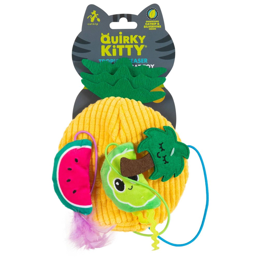 Quirky Kitty Tropical Teaser Door Knob Cat Toy
