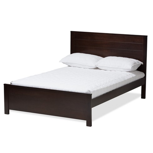 Wood Dark Brown Oxford Bed, For Home & Hotel, Size: Queen & King Size