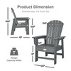 Patio Kids' Adirondack Chair Seat Weather Resistant for Ages 3-8 Yellow\Blue\Green\Grey\Red\Turquoise\White - 4 of 4