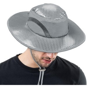 Tirrinia Reflective Wide Brim Sun Hat for Men Women, Lightweight Fishing Safari Cap with UPF 50+ Protection - 1 of 4