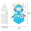 Big Dot of Happiness Gear Up Robots - Birthday Party or Baby Shower Bunting Banner - Party Decorations - Party Like A Robot - 2 of 4