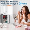 ZAFRO Compact Refrigerator, Portable Mini Fridge, Skin Care 4L Capacity/6 Cans, for Bedroom, Car, Office & Dorm, Small Cooler for Cosmetics, Black - 4 of 4