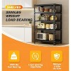 Vynxaria Black 5-Tier Utility Storage Shelves - Adjustable Display Rack for Home and Office - 3 of 4
