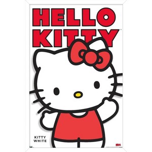 Trends International Hello Kitty - Kitty White Feature Series Framed Wall Poster Prints - 1 of 4