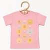 The Juniper Shop Checkered Floral Chart Toddler Short Sleeve Tee - 4T - Pink - 2 of 4