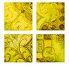 Northlight Set of 4 Bluish Green Square Antique Greek Style Wall Canvas Pictures - 2 of 2