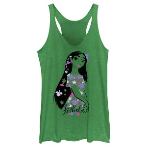 Women's Encanto Isabela Portrait Magical Floral Powers Racerback Tank Top - 1 of 4