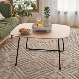 PAGED Coffee Table Modern Minimalist Center Table with Carbon Steel Table Legs for Living Room, Office - 1 of 4