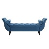 Christopher Knight Home Zyrel Mid-Century Modern Velvet Upholstered Button Tufted Bench with 2 Pillows - 2 of 4