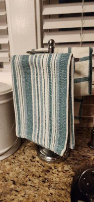 KAF Home Classic Farmhouse Stripe Kitchen Towels, Set of 12, 15″ x 25″,  100% Pure Cotton Dish Towels