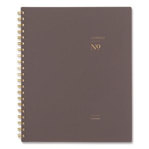 Workstyle Weekly/Monthly Planner, 11 x 9.38, Brown/Gold Cover, 12-Month (Jan to Dec): 2025 - 1 of 4