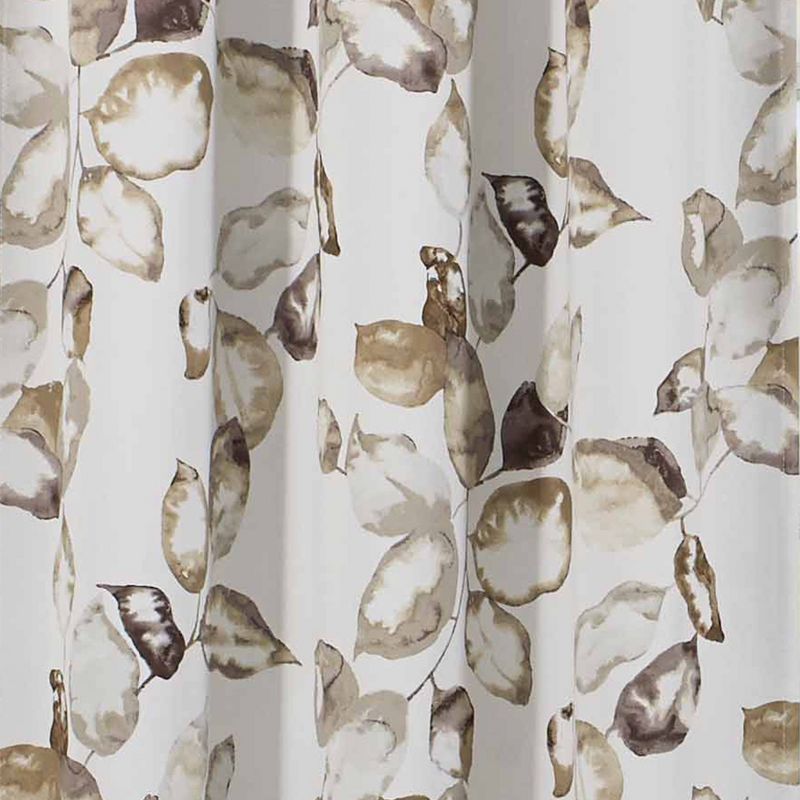 1pc 37&#34;x63&#34; Blackout Floral Paige Thermaweave Curtain Panel Tan - Eclipse, 4 of 6