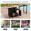 YOOCOZZ  Outdoor Cabinet with Folding Work Surfaces - Black - 4 of 4