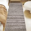 Modern Braided Print Area Rug, Washable Living Room Rug, Non Slip Low Pile Soft Carpet for Dining Room, Home Office - 2 of 4