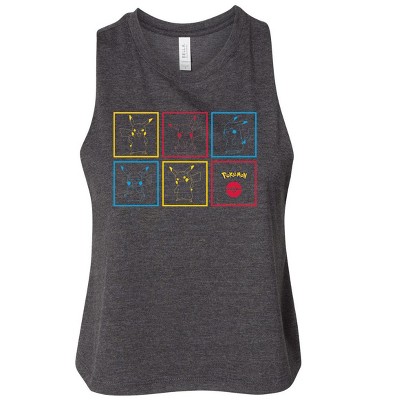 Women's - Pokémon - Pikachu Boxes Graphic Racerback Tank